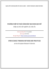 ‘PHƯƠNG PHÁP VÀ THỰC HÀNH ĐÀO TẠO KHOA HỌC MỞ khắp các thư viện nghiên cứu châu Âu’ - bản dịch sang tiếng Việt