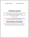 ‘Tuyên bố Di sản Mở’ - bản dịch sang tiếng Việt